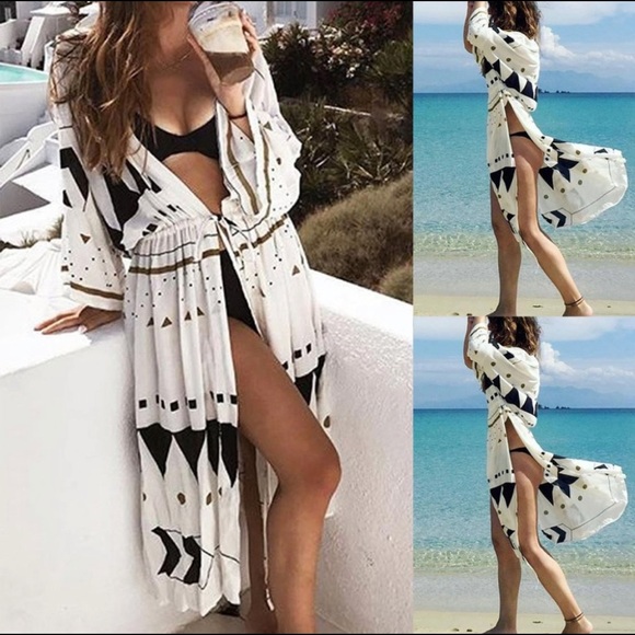 Gypsy Beach Swim Kimono- New! - Picture 3 of 5